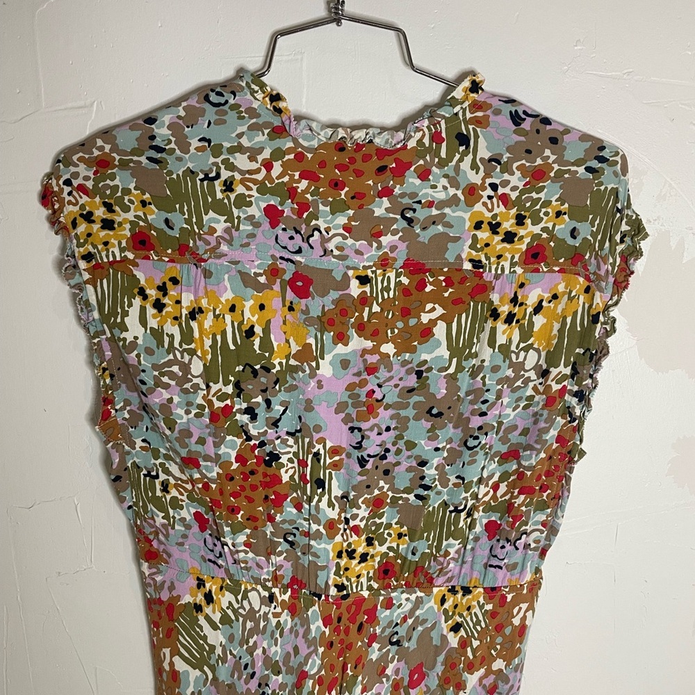 Fossil Vibrant Floral Print Bias Cut Midi Dress​ - Picture 7 of 8